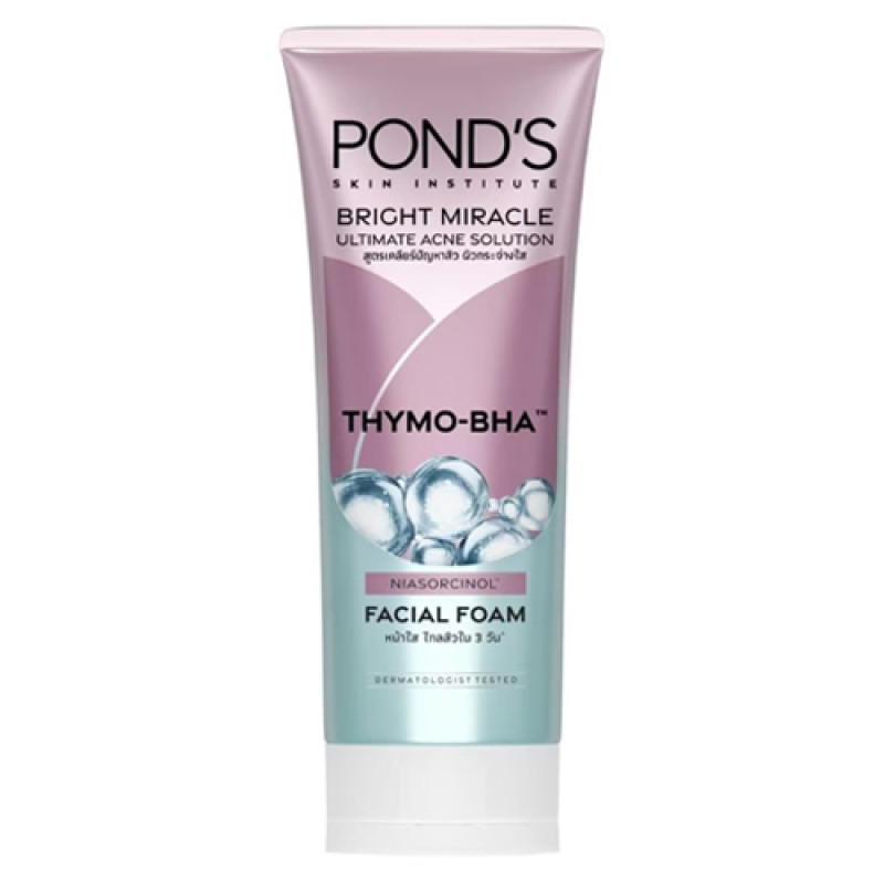 "POND's" Bright Miracle Ultimate Acne Solution THYMO-BHA Facial Foam (100gm) - พอนด์ส