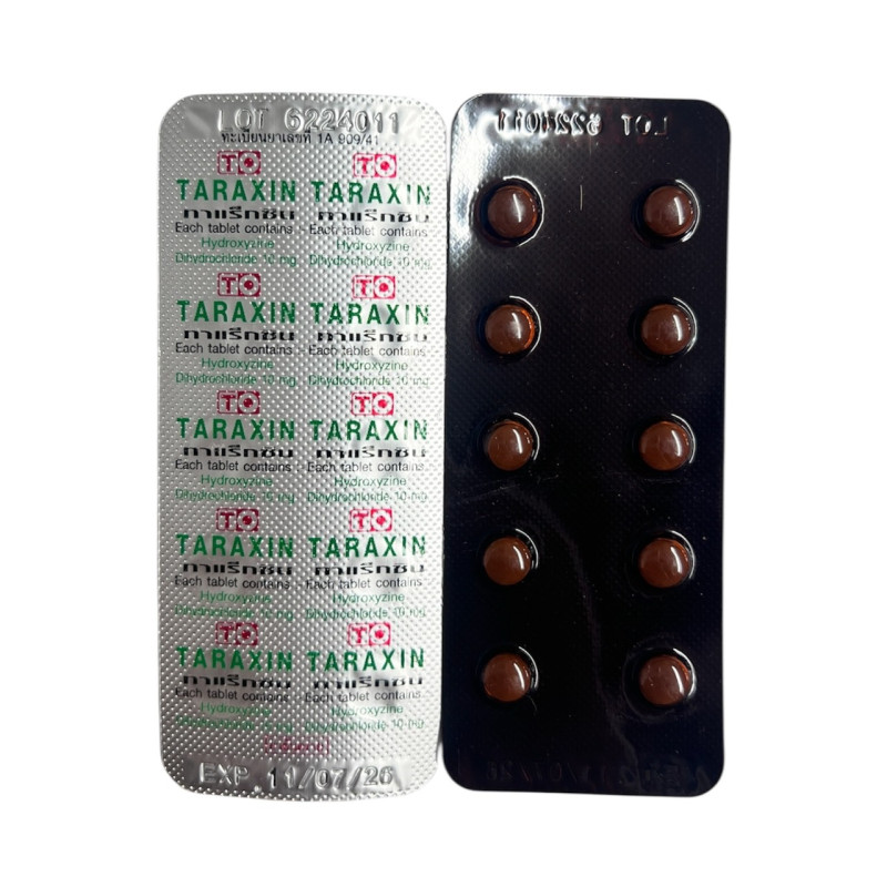 "TARAXIN" ยาแก้แพ้ (10 เม็ด) 