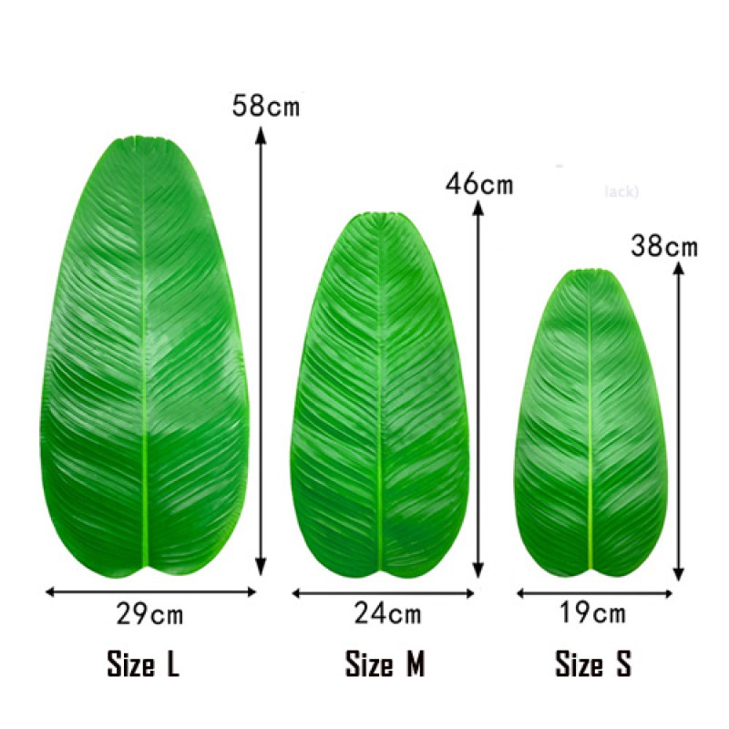 "NO BRAND" Artificial Banana Leaf (1 pc) - ใบตองปลอม