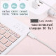 "NO BRAND" Mini Wireless Bluetooth Keyboard Thai/English (1 pc)