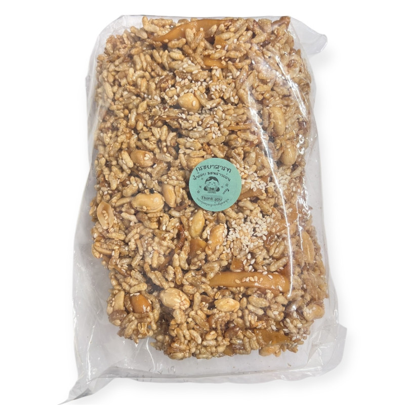 "No Brand" Krayasat Traditional Thai Snack (500 grams) **เนื้อแข็ง** - กระยาสารท