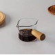 "No Brand" Measuring Cup Wooden Handle (75 mL) - ถ้วยตวง