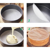 "N"BAKERY" Baking Paper Round  (50 pcs) 1/2P (6 inches) - กระดาษไขกลมรองอบ "N"BAKERY" Baking Paper Round  (50 pcs) 1/2P (6 inches) - กระดาษไขกลมรองอบ