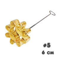 "BEAKERY" Brass Thai mold "DOK-JOK" Size 5, 6 cm. (1 pc) - พิมพ์ขนมดอกจอก "BEAKERY" Brass Thai mold "DOK-JOK" Size 5, 6 cm. (1 pc) - พิมพ์ขนมดอกจอก