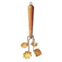 "KITCHEN" Brass Thai mold 4 big cups (1 set) - พิมพ์ขนมกระทงทอง