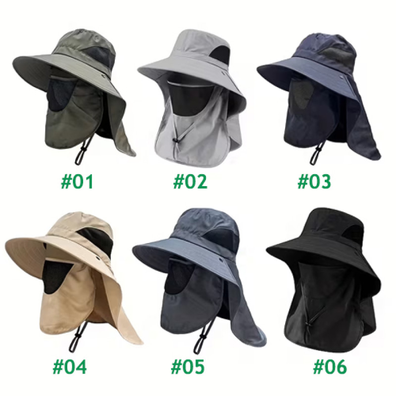 "NO BRAND"  Summer Sun Hat with a Large Brim (1 pc) - หมวก