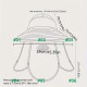 "NO BRAND"  Summer Sun Hat with a Large Brim (1 pc) - หมวก
