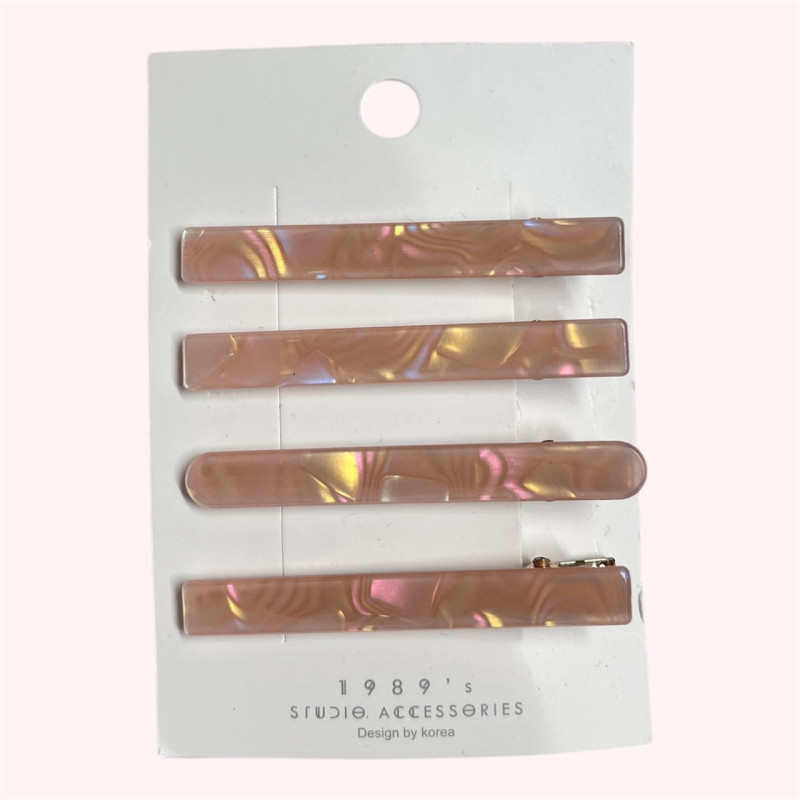 "Fashion" No Crease Clips - Accessories for Women - กิ๊บติดผม (1 แผง) 