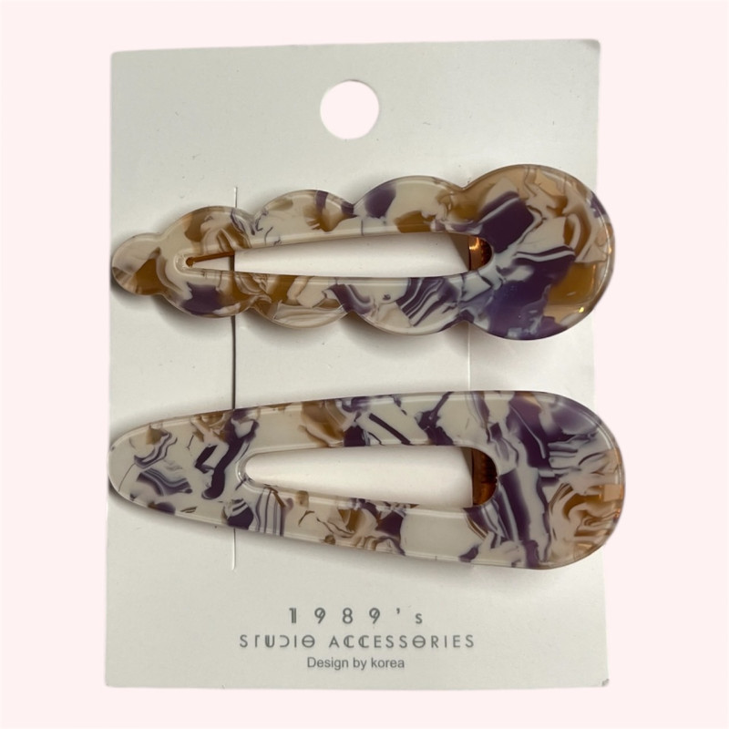 "Fashion" No Crease Clips - Accessories for Women - กิ๊บติดผม (1 แผง) 