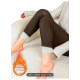 "NO BRAND" Cozy Fleece-Lined Thermal Leggings (Brown) -  เลกกิ้งกันหนาว ด้านในบุขนกำมะหยี่