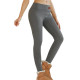 "NO BRAND" Cozy Fleece-Lined Thermal Leggings (Brown) -  เลกกิ้งกันหนาว ด้านในบุขนกำมะหยี่