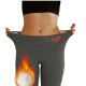 "NO BRAND" Cozy Fleece-Lined Thermal Leggings (Brown) -  เลกกิ้งกันหนาว ด้านในบุขนกำมะหยี่