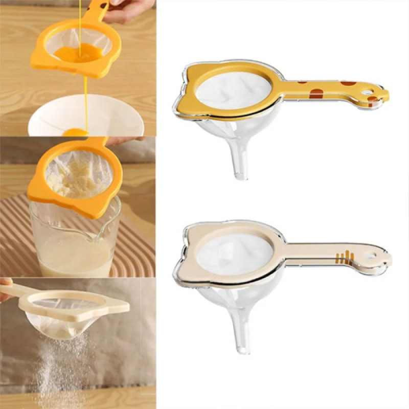 "No Brand" 2 in 1 Strainer +Funnel (1 pc) - กระชอนกรอง+กรอย