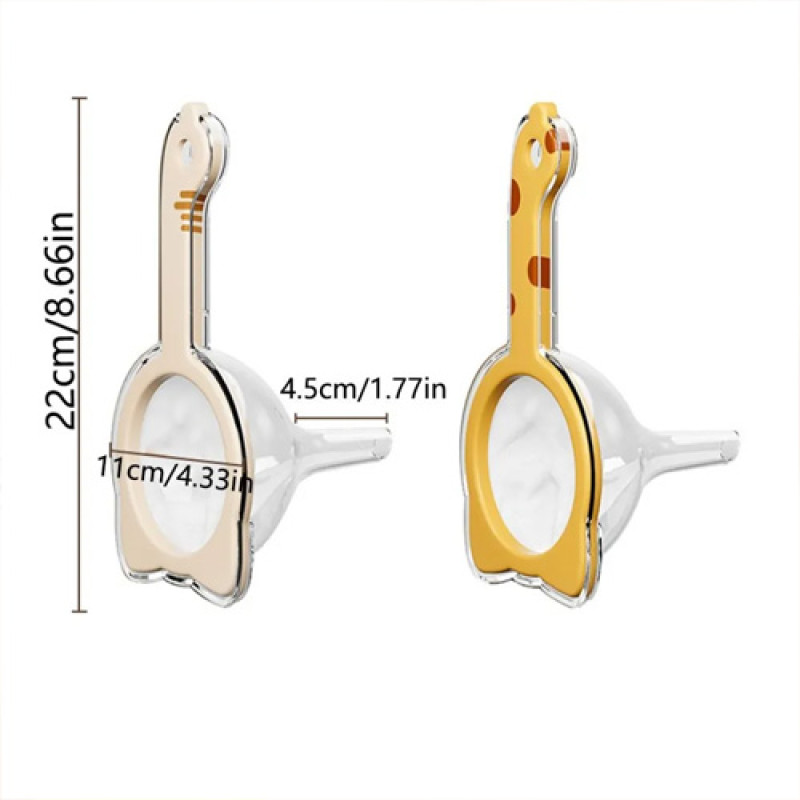 "No Brand" 2 in 1 Strainer +Funnel (1 pc) - กระชอนกรอง+กรอย