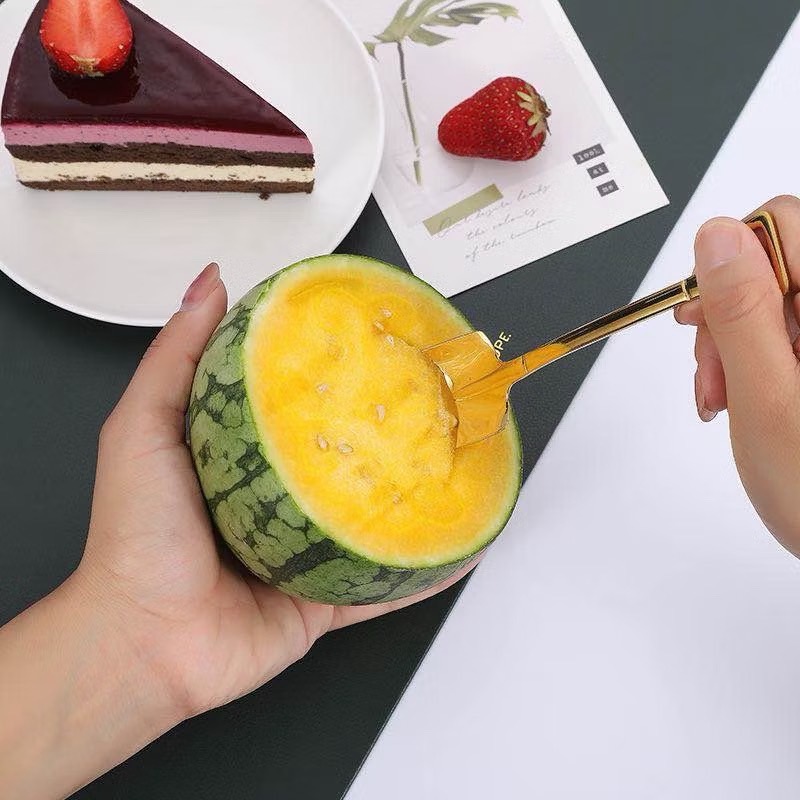 "No Brand" Stainless Steel Dessert Spoon ( 1 pc ) - ช้อนของหวาน 