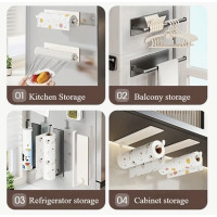 "NO BRAND" Kitchen Paper Towel Wall Mounted - Black (1 pc) - ที่แขวนทิชชู่ สำหรับห้องครัว 