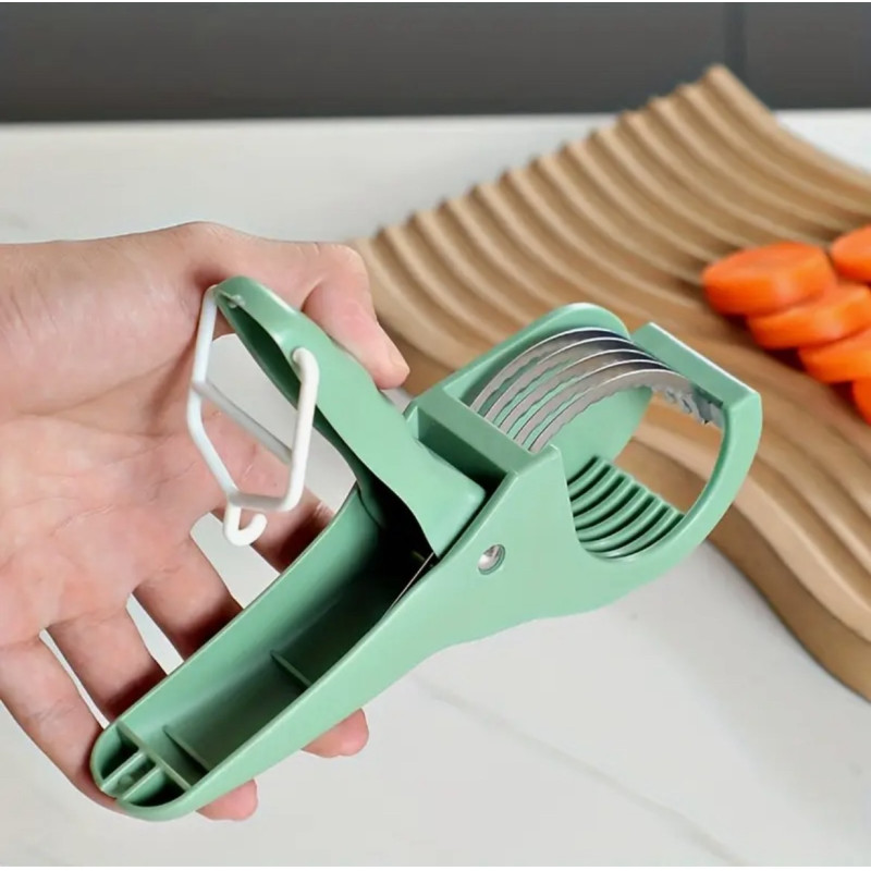 "No Brand" Fruit and Vegetable Slicer with Stainless Steel Blades (1 pc) - เครื่องหั่นผัก หั่นแครอท