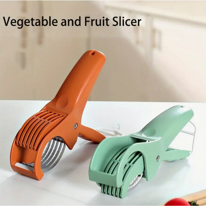 "No Brand" Fruit and Vegetable Slicer with Stainless Steel Blades (1 pc) - เครื่องหั่นผัก หั่นแครอท