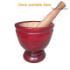 "KITCHEN" Wooden Mortar with Pestle (1set) - ครกไม้