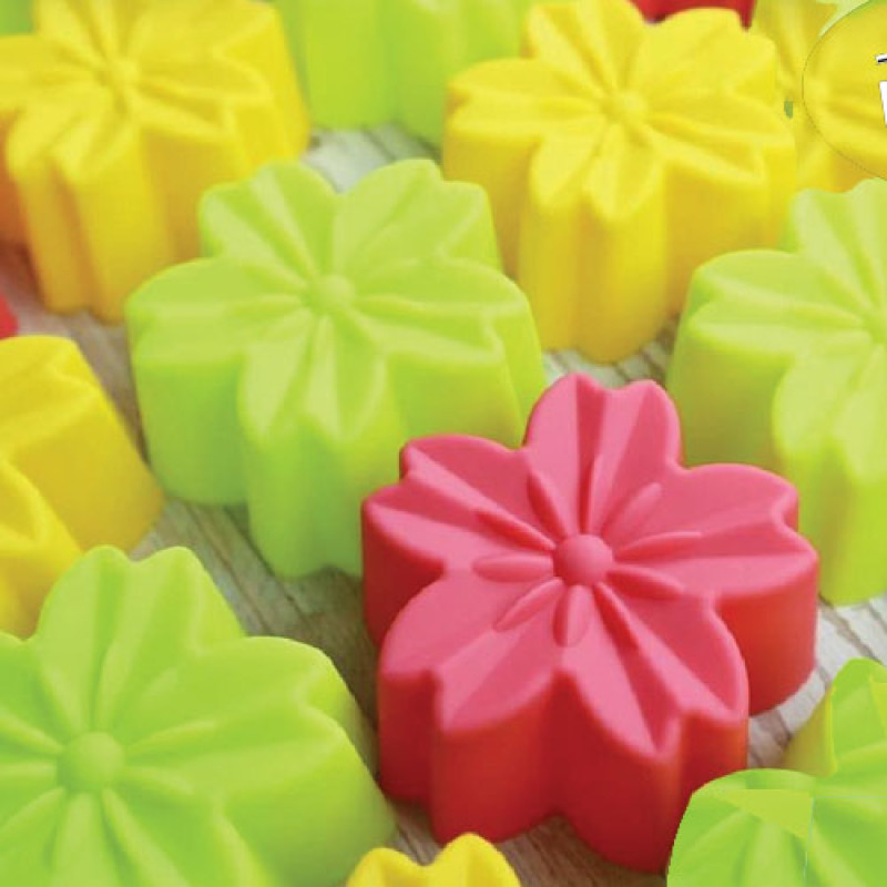 "MOLD" Flower Mold, size 5 cm. (1 set 12 pcs) - แม่พิมพ์วุ้น ดอกซากุระ