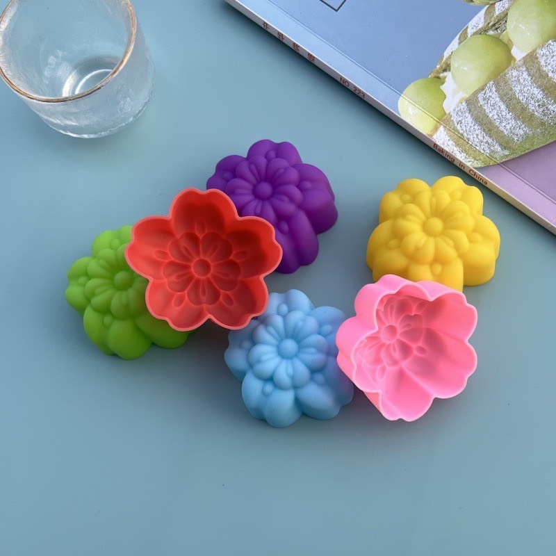 "MOLD" Sakura Flower Mold, size 5 cm. (1 set 12 pcs) -  แม่พิมพ์วุ้น ดอกซากุระ (ใหม่)