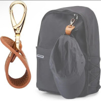"NO BRAND" Travel Leather Hat Clip Suitable for Suitcases, Backpacks, School Bags (1 pc) - คลิปหนังหนีบกระเป๋า อเนกประสงค์ สำหรับนักเดินทาง "NO BRAND" Travel Leather Hat Clip Suitable for Suitcases, Backpacks, School Bags (1 pc) - คลิปหนังหนีบกระเป๋า อเนกประสงค์ สำหรับนักเดินทาง