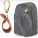 "NO BRAND" Travel Leather Hat Clip Suitable for Suitcases, Backpacks, School Bags (1 pc) - คลิปหนังหนีบกระเป๋า อเนกประสงค์ สำหรับนักเดินทาง