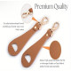 "NO BRAND" Travel Leather Hat Clip Suitable for Suitcases, Backpacks, School Bags (1 pc) - คลิปหนังหนีบกระเป๋า อเนกประสงค์ สำหรับนักเดินทาง