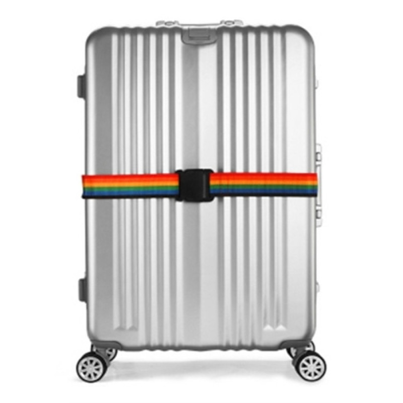"NO BRAND" Luggage Belt - RAINBOW Color (1 unit)
