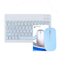 "NO BRAND" Mini Wireless Bluetooth Keyboard Thai/English + Mouse (1+1 pc) - คีบอร์ด "NO BRAND" Mini Wireless Bluetooth Keyboard Thai/English + Mouse (1+1 pc) - คีบอร์ด