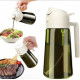 "NO BRAND" Olive Oil Dispenser with Auto Flip Cap (1 pc) - ขวดใส่น้ำมัน - สีเขียวมะกอก