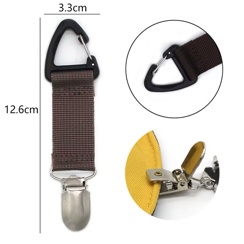 "NO BRAND" Travel Essential Hat or Bags Clip (1 pc) - คลิปหนีบกระเป๋า อเนกประสงค์ สำหรับนักเดินทาง "NO BRAND" Travel Essential Hat or Bags Clip (1 pc) - คลิปหนีบกระเป๋า อเนกประสงค์ สำหรับนักเดินทาง