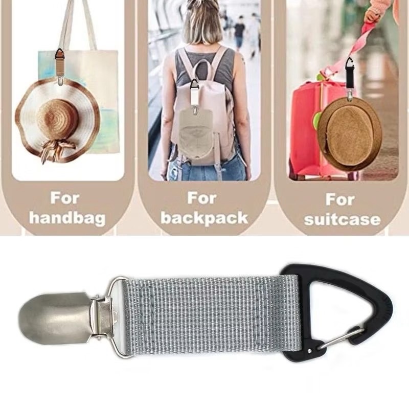 "NO BRAND" Travel Essential Hat or Bags Clip (1 pc) - คลิปหนีบกระเป๋า อเนกประสงค์ สำหรับนักเดินทาง "NO BRAND" Travel Essential Hat or Bags Clip (1 pc) - คลิปหนีบกระเป๋า อเนกประสงค์ สำหรับนักเดินทาง
