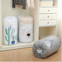 "NO BRAND" Large Round Quilt Storage Bag - Size 40*83 cm (1 pc) - ถุงใส่ผ้านวม "NO BRAND" Large Round Quilt Storage Bag - Size 40*83 cm (1 pc) - ถุงใส่ผ้านวม