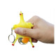 "NO BRAND" Hilarious Prank Chick Keychain, Fun Squeeze Egg Chickens (1 pc) - พวงกุญแจไก่ฟักไข่ 