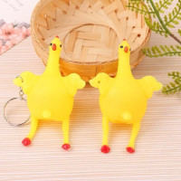 "NO BRAND" Hilarious Prank Chick Keychain, Fun Squeeze Egg Chickens (1 pc) - พวงกุญแจไก่ฟักไข่  "NO BRAND" Hilarious Prank Chick Keychain, Fun Squeeze Egg Chickens (1 pc) - พวงกุญแจไก่ฟักไข่
