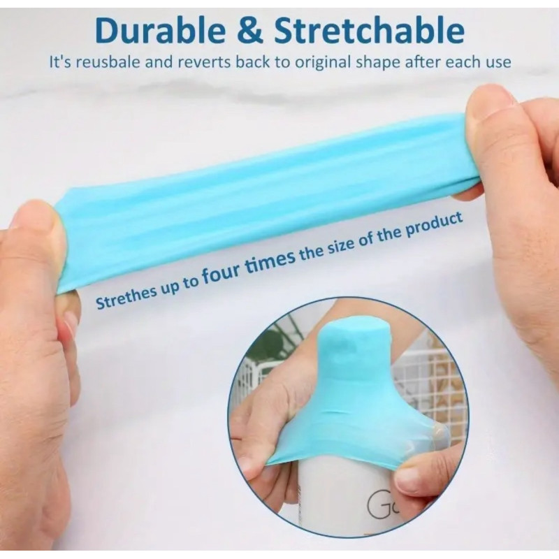 "NO BRAND" Leak Proof Silicone Travel Bottle Covers (5 pc) - จุกซิลิโคน ยืดหยุ่น กันรั่วซึม แบบพกพา