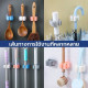 "NO BRAND" White Wall-Mount Mop & Broom Holders -  (1 pc) 