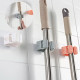 "NO BRAND" White Wall-Mount Mop & Broom Holders -  (1 pc) 