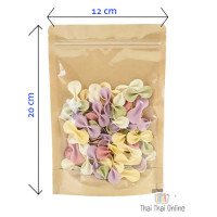 "NO BRAND" Food Bag  size12*20 cm. (1 set 50 pcs) - ถุงใส่ขนม "NO BRAND" Food Bag  size12*20 cm. (1 set 50 pcs) - ถุงใส่ขนม