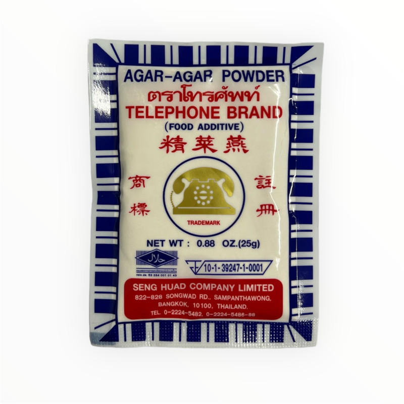 "TELEPHONE" Agar-Agar Powder (25 กรัม) - ผงวุ้น