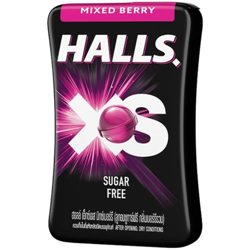 "HALLS" HALLS XS Mixed Berry Sugar Free (12.6 g) - ฮอลล์ 