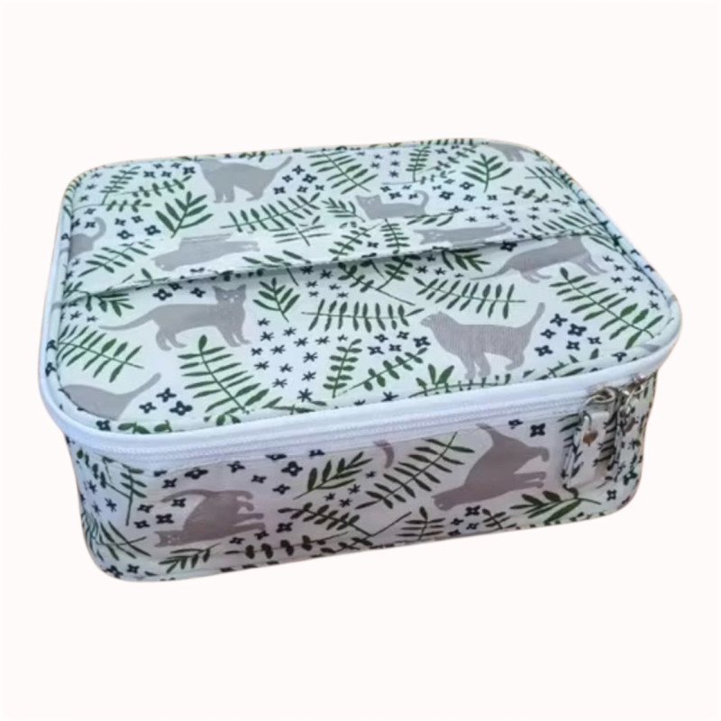 "NO BRAND" Cosmetic Bag (1 pc) - กระเป๋าเครื่องสำอางแบบแบ่งช่อง 