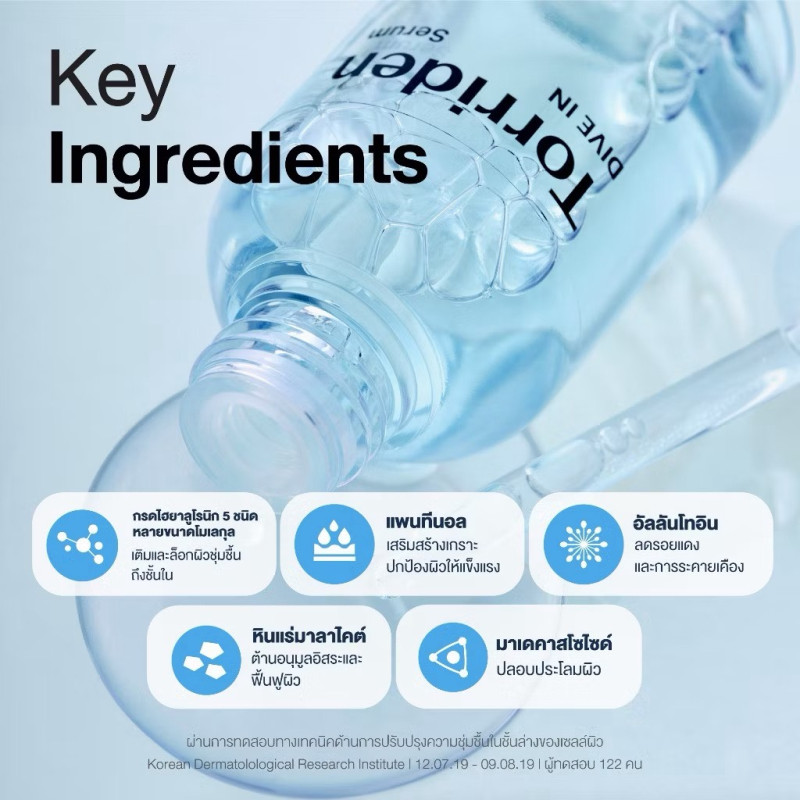 "Torriden" Dive In Hyaluronic Acid Serum (50 ml.) - "ทอร์ริเดน" เซรั่มไฮยาลูโรนิก เข้มข้น ล็อกความชุ่มชื้น "Torriden" Dive In Hyaluronic Acid Serum (50 ml.) - "ทอร์ริเดน" เซรั่มไฮยาลูโรนิก เข้มข้น ล็อกความชุ่มชื้น