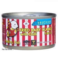 "SMILING FISH" Fish Fried Baby Clams with Chili (70 grams) - หอยลาย "SMILING FISH" Fish Fried Baby Clams with Chili (70 grams) - หอยลาย