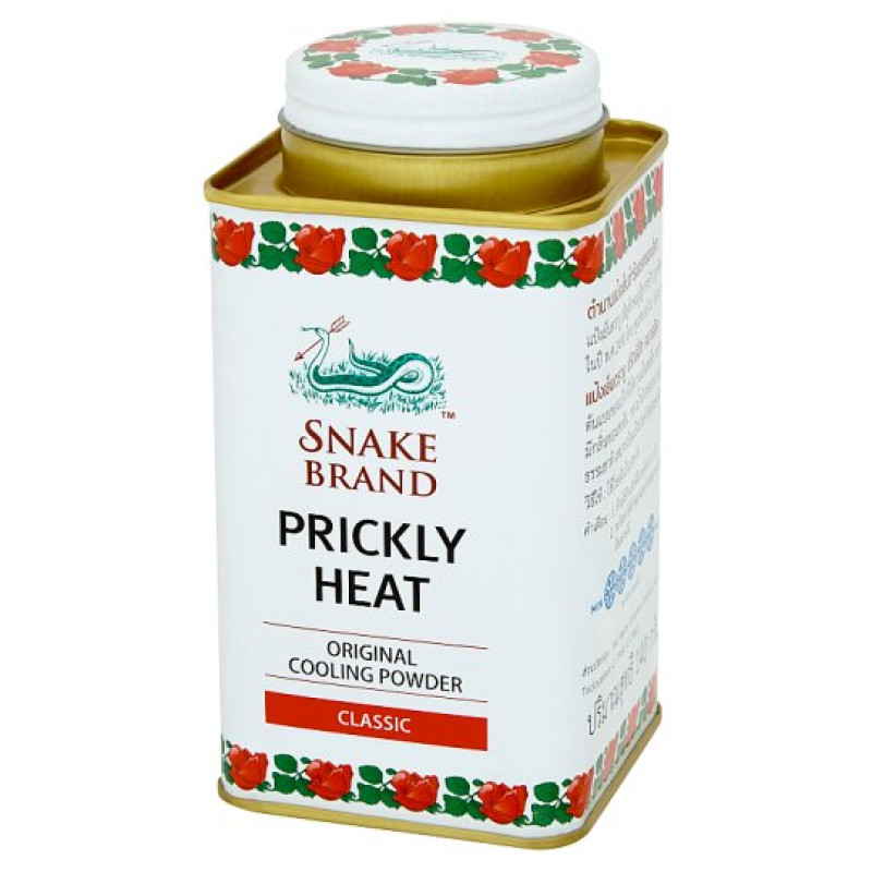 "SNAKE BRAND" Prickly Heat Cooling Powder CLASSIC (140 grams) - ตรางู แป้งเย็น