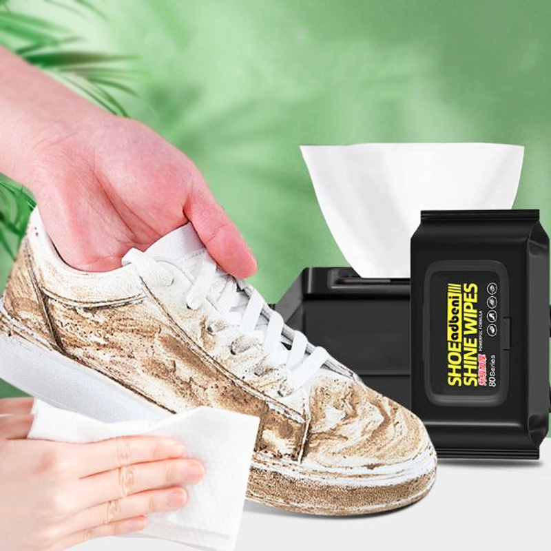 "QIANHUI" Shoe Shine Wipes (80 Series) - กระดาษเช็ครองเท้า