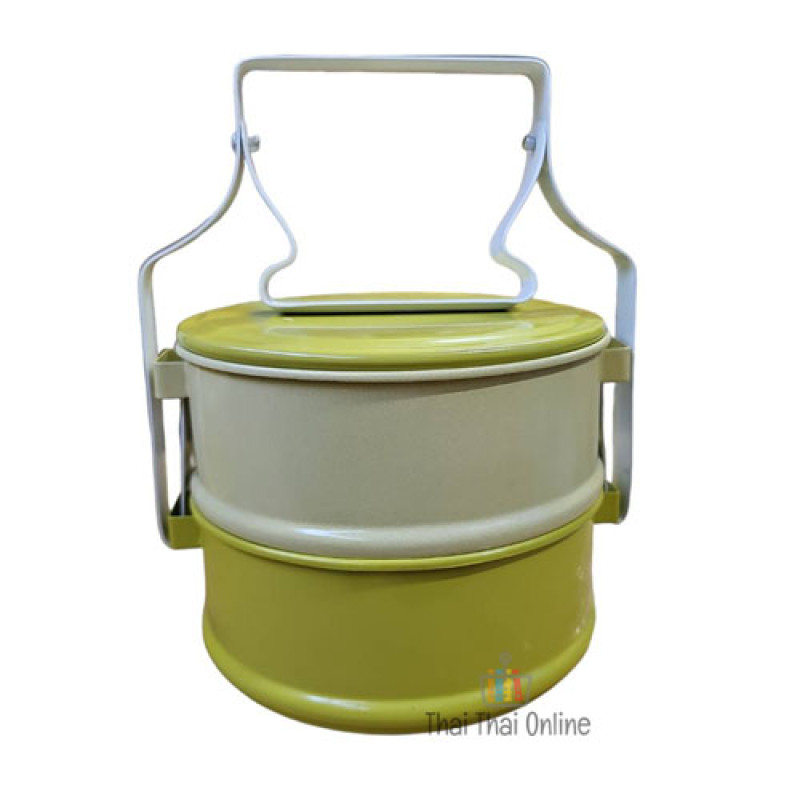 "Retro Pinto " Color Aluminum Thai Tiffin 14 cm. (1 set) - ปิ่นโต