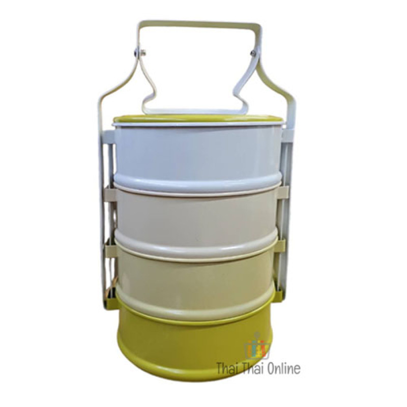 "Retro Pinto " Color Aluminum Thai Tiffin 14 cm. (1 set) - ปิ่นโต