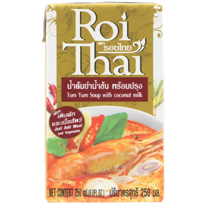 "ROI THAI" "Tom Yum Soup With Coconut Milk  (250ml) - รอยไทย  ต้มยำ